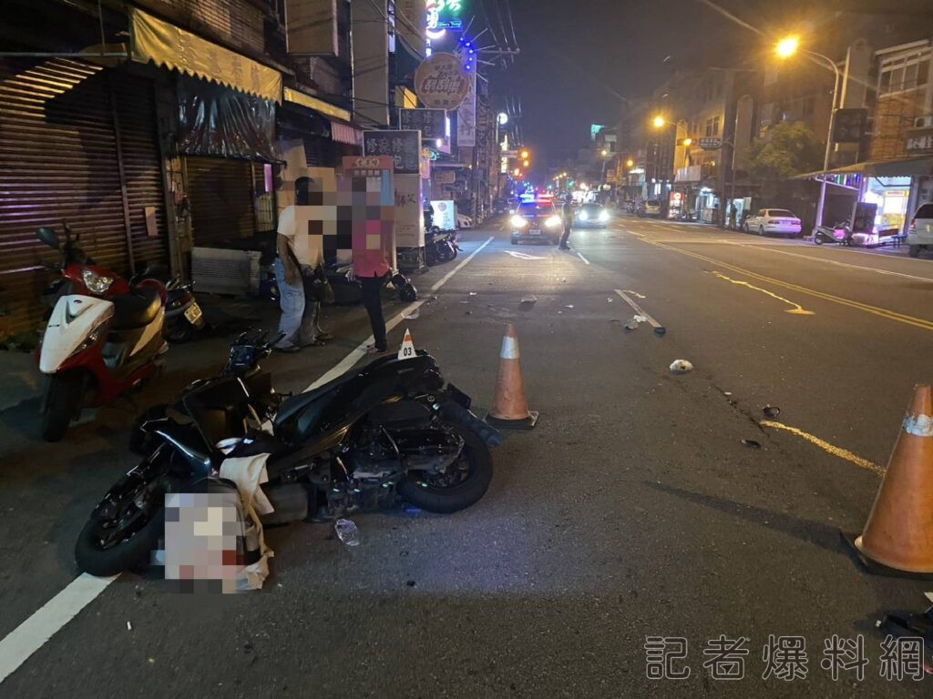 台中男騎車鬼切還逆向 30歲女載6歲兒閃避不及撞上3傷送醫