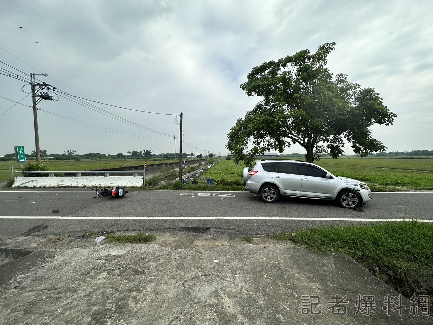 六腳鄉村里道路死亡車禍! 84歲翁與休旅車碰撞傷重不治