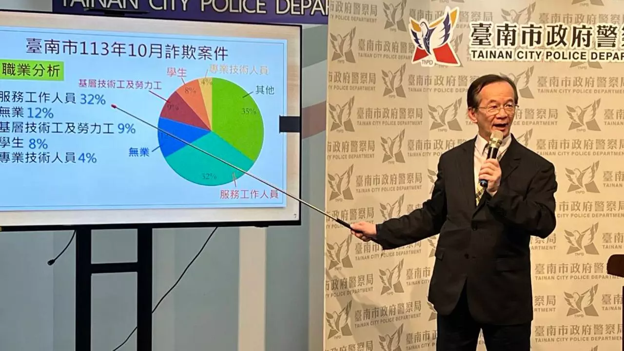 ▲台南市刑警大隊長張文源表示，網路上的指控純屬「子虛烏有」，強調檢討績效是必要之事（圖／台南市警局 提供）