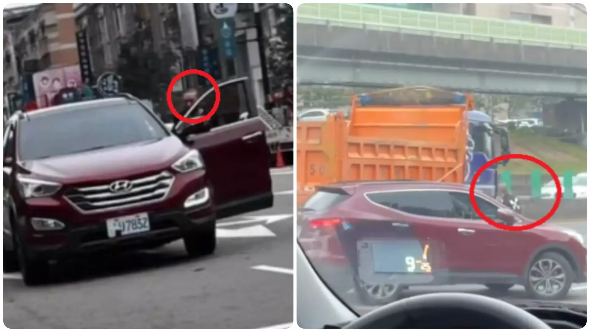 （有片）又是他！台中西屯行車糾紛砸車　兇嫌與國道追打砂石車同一人